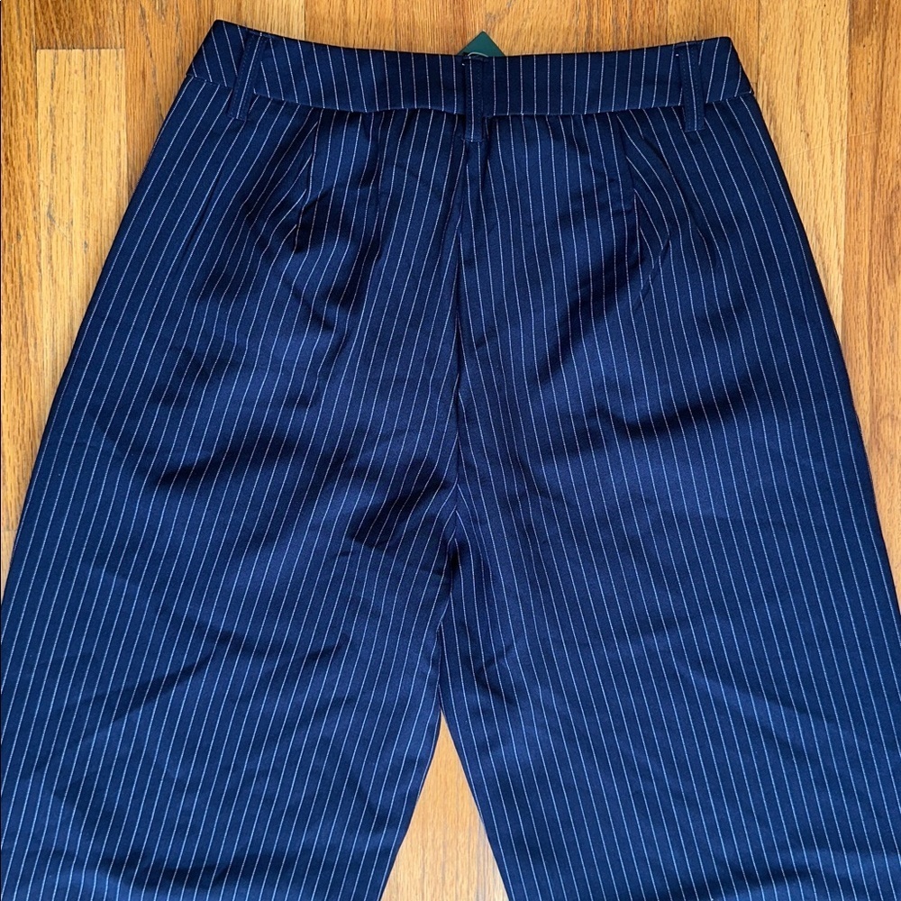 Women's Navy Pinstripe Pantsuit by Streetwear Society - Picture 5 of 6